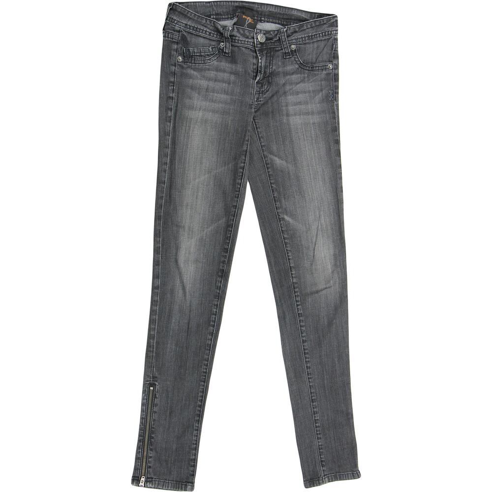Genetic Denim The James Distressed Ankle Zippered Leg Skinny Jeans 27